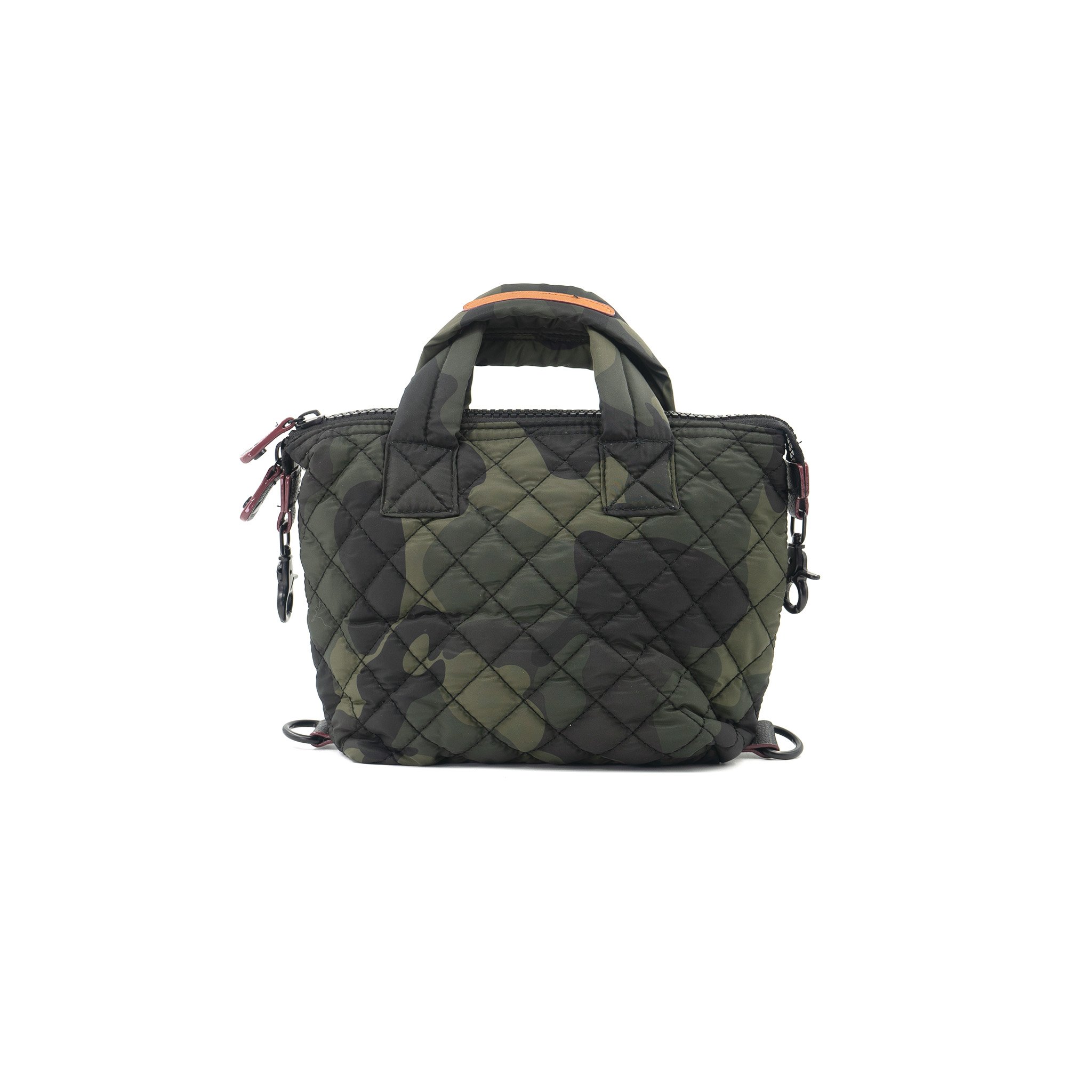 quilted camo bag