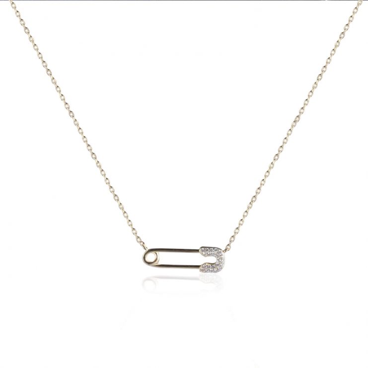 Gold Paper Clip Necklace