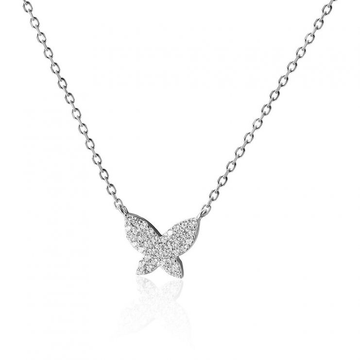 Silver Butterfly Necklace