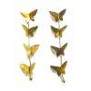 Long Gold Butterfly Earrings