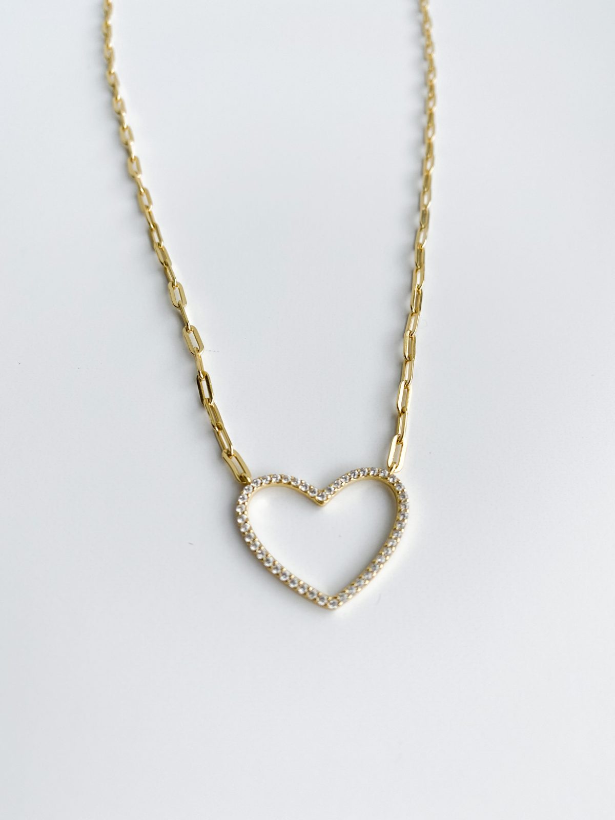 Mini Paperclip Chain with Heart