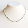 Chloe Silver Paper Clip Necklace