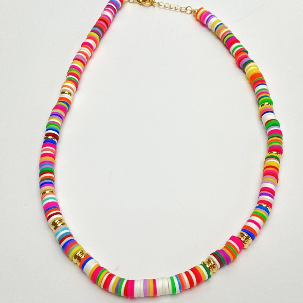 Rainbow Beaded Necklace