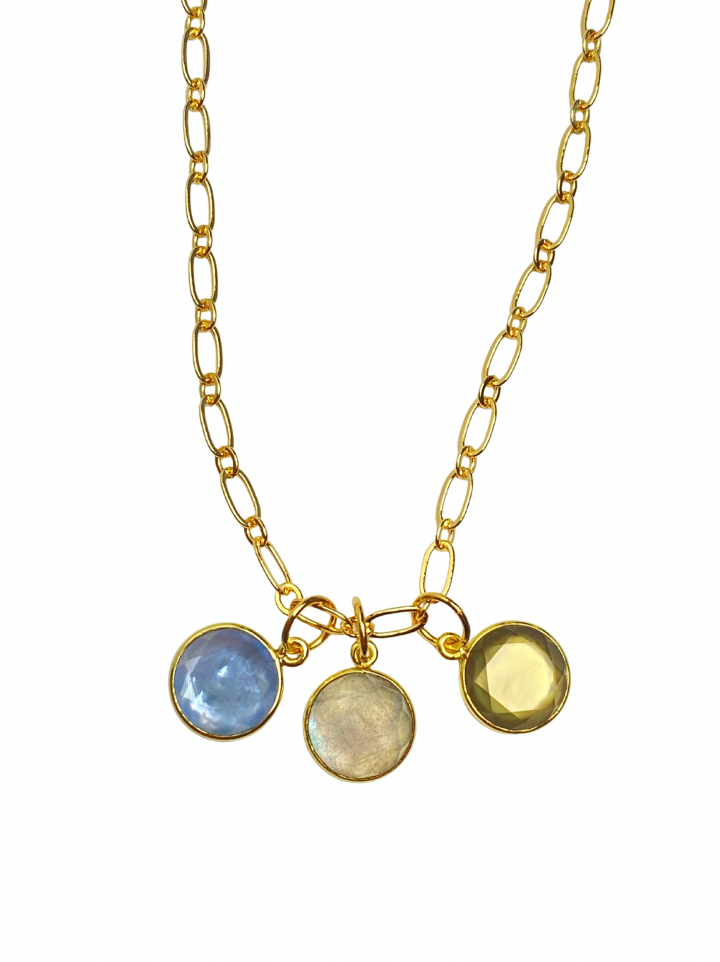 Kinsley Trio Gem Necklace