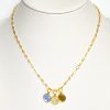 Kinsley trio gem necklace