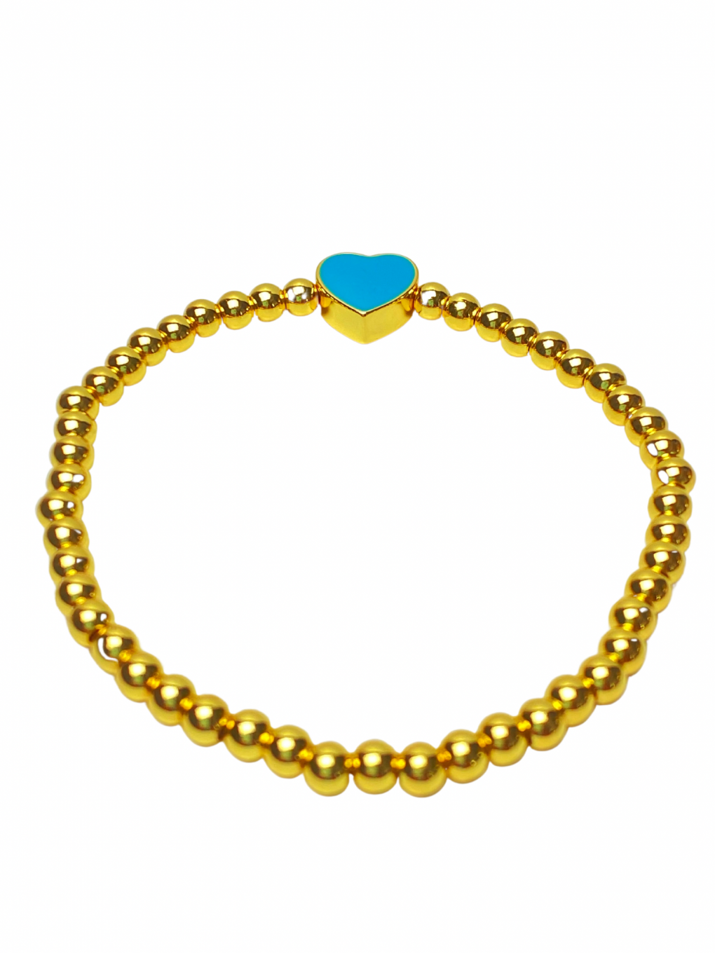 Blue Heart Enamel Bracelet