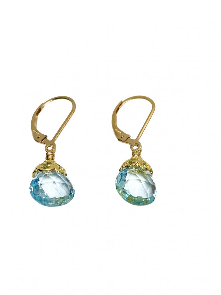 Blue Topaz Earrings