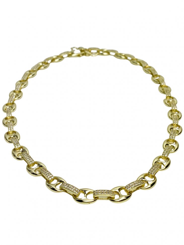 Mariner Bling Gold Necklace