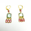 Flirty Fringe Bezel Earring